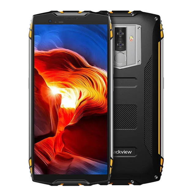 Blackview BV6800 Pro IP68 водонепроницаемый, для смартфонов на базе Android 4 Гб+ 64 Гб 5," 18:9 4G lte мобильный телефон 16MP 6580 мАч NFC Беспроводное зарядное устройство - Цвет: Yellow