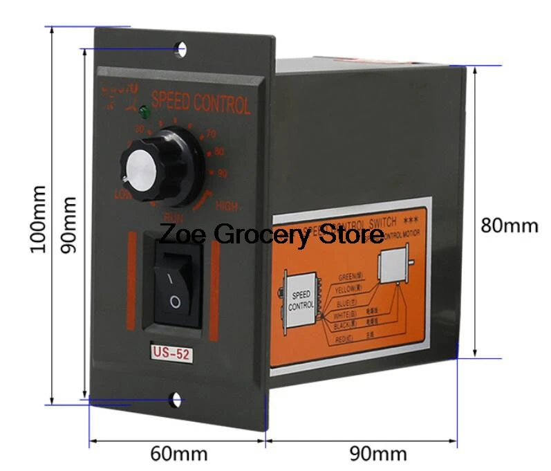 US-52 220V 50Hz Electrical AC Motor Speed Control Pack | Обустройство дома