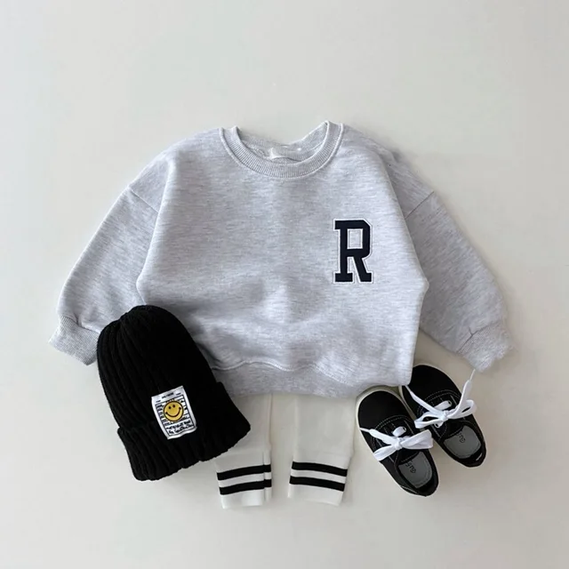 Autumn Cute Letter Print Sweatshirt For Newborn Baby Boy 3
