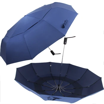 

10K Windproof Double Layer Big Umbrella Rain Women Man Full-Automatic Parasol For Men 3Folding Umbrella Male Paraguas Plegable