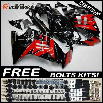 

Custom motorcycle fairing for CBR600F3 1997-1998 ABS plastic motorcycle panels Injection mold red black+Gifts