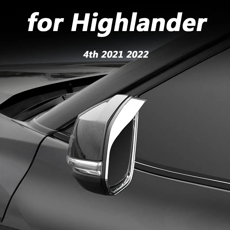 

2 шт., декоративные аксессуары для зеркала заднего вида, для Toyota Highlander 4th 2021 2022
