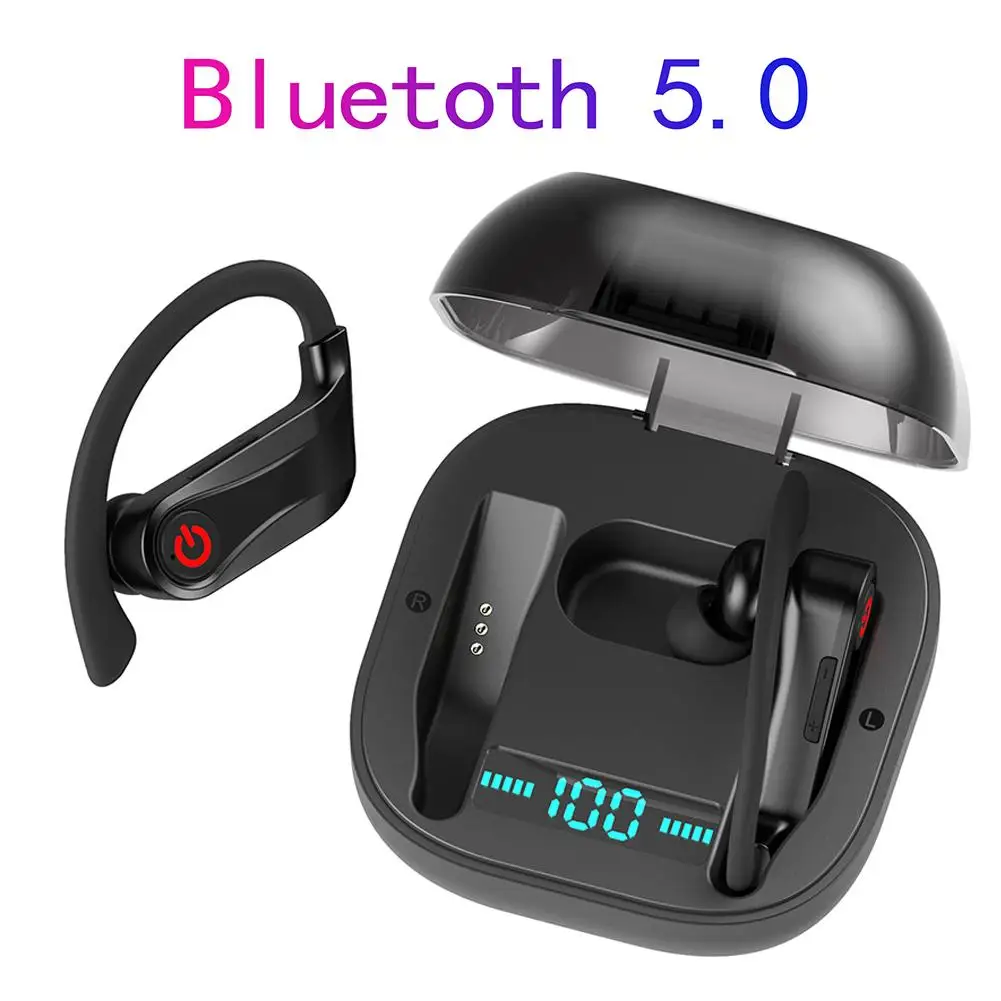 HBQ Q62 TWS TW40 Беспроводная Bluetooth 5,0 стерео Спортивная гарнитура для наушников