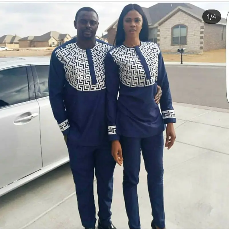 

african clothes for couples 2019 fall Women Men Shirts Pants Suit Africa clothing embroidery lover design bazin ladies outfit