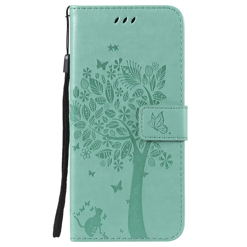 Flip phone Case For Samsung Galaxy S4 S5 S6 S7 Edge S8 S9 S10 E Plus 5G C5 C9 Pro PU Leather+ Wallet Cover - Цвет: Green