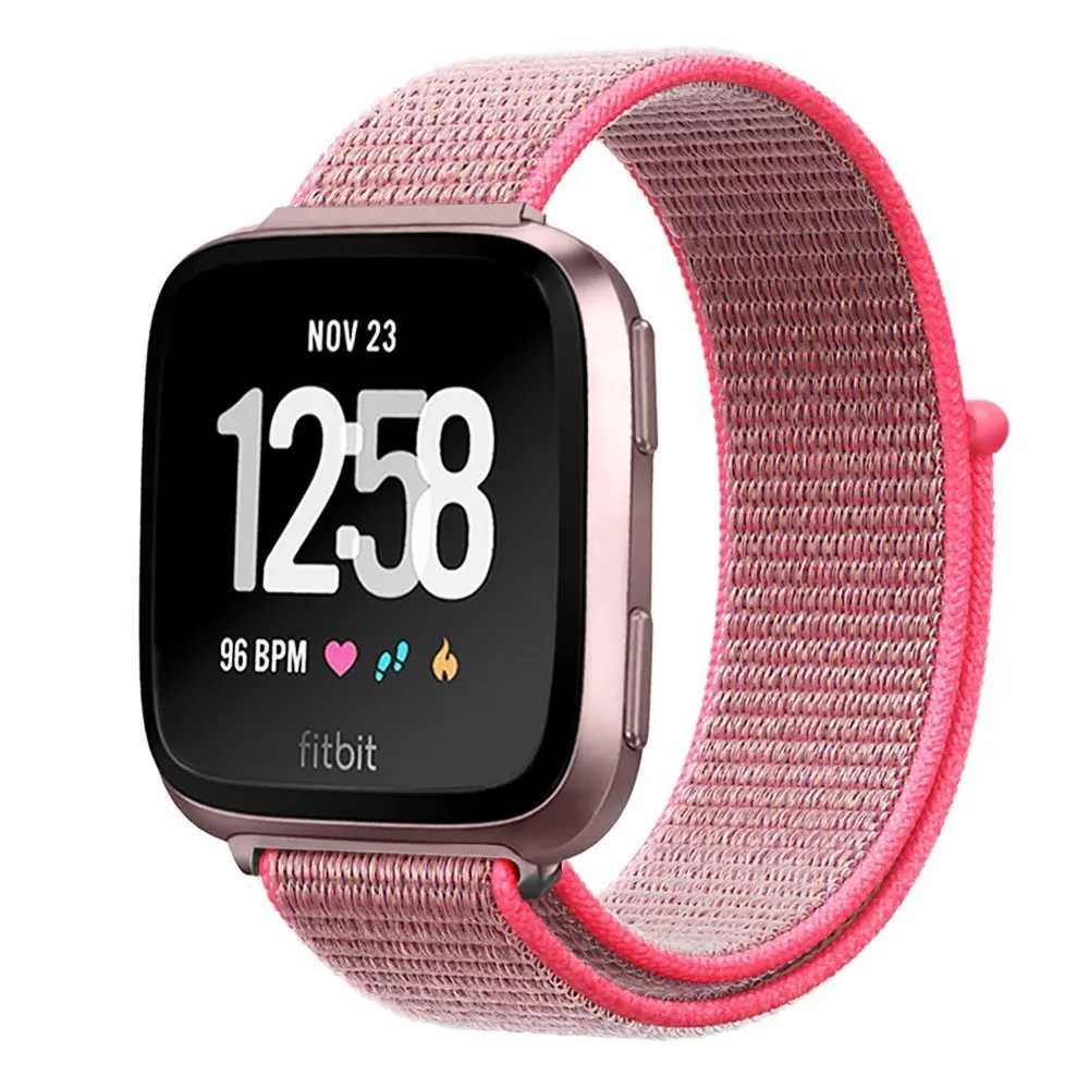 Сменный нейлоновый ремешок для Fitbit Versa2 2 дышащий регулируемый ремешок для часов с петлей для Fitbit Versa Lite умные часы