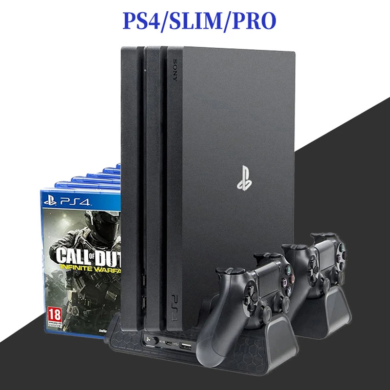 

Stand Fan For Support Sony Play Station PS4 Pro Slim Console Playstation PS 4 Game Controller Cooler Accessories Cooling Control