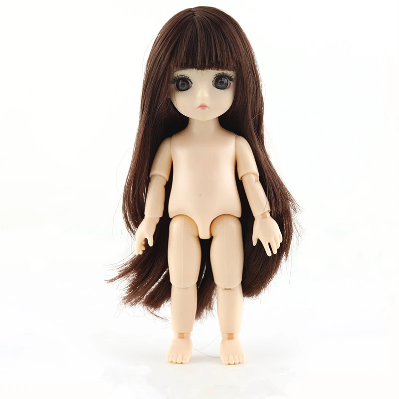 13 подвижных шарнирных 15 см 1/8 куклы игрушки BJD Детская кукла Обнаженная Женская мода тела Куклы Игрушки для девочек подарок нормальная кожа - Цвет: Brown B