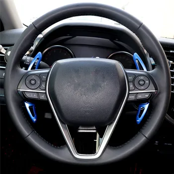 Dla Toyota Camry Paddle Pads osiem generacji Camry Paddle Pads remont stylizacja wnętrza akcesoria manetka zmiany biegów w kierownicy tanie i dobre opinie pissenlit 0inch alloy Uchwyty hamulca ręcznego 0 3kg Steering Wheel 2018 Interior Accessories Silver red blue Section 2018