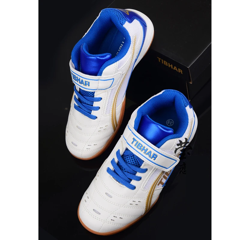 Original Tibhar Children Table Tennis Shoes For Kids Boy Girls table tennis Ping Pong Sport game Sneakers