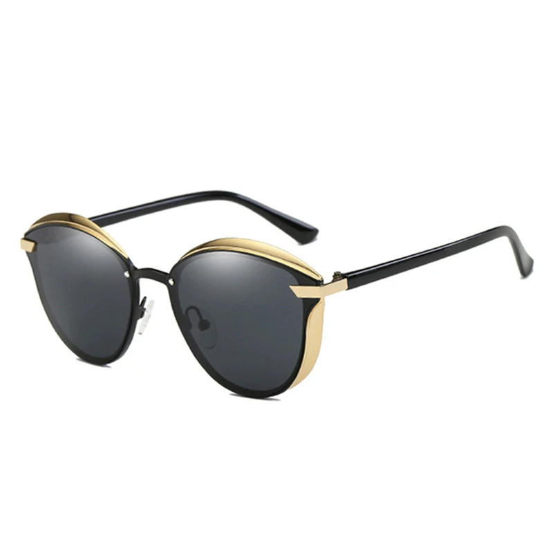 Роскошные женские солнцезащитные очки модные женские винтажные Ретро дизайнерские женские солнцезащитные очки с котом для женщин oculos sol gafas - Цвет линз: black