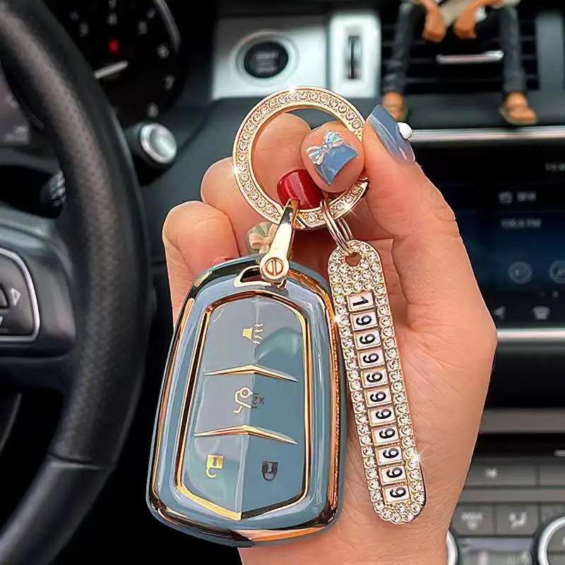 Cover Chiave/telecomando per Cadillac XT5 XT4/XTS XT6Key Bag CT4 CT5 CT6 ATS-L - H42032d96085b41cebee48dcacca8b521z