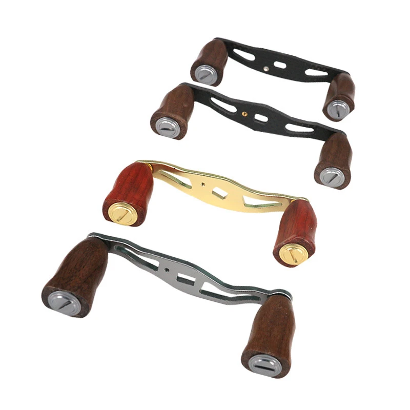 

Baitcast Wheel Refit Metal/carbon Rocker Arm Reels Handle Solid Wood Holding Knob The Pill Diy Fit For Shimano/daiwa/abu Pesca