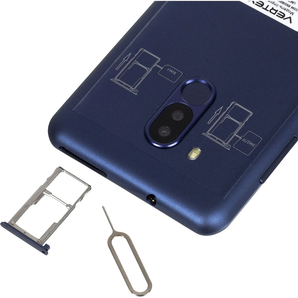 Смартфон Vertex Impress Fire 16Gb 2Gb синий 3G 4G 2Sim 5.7" IPS 720x1440 And8.1 13Mpix 802.11bgn NFC
