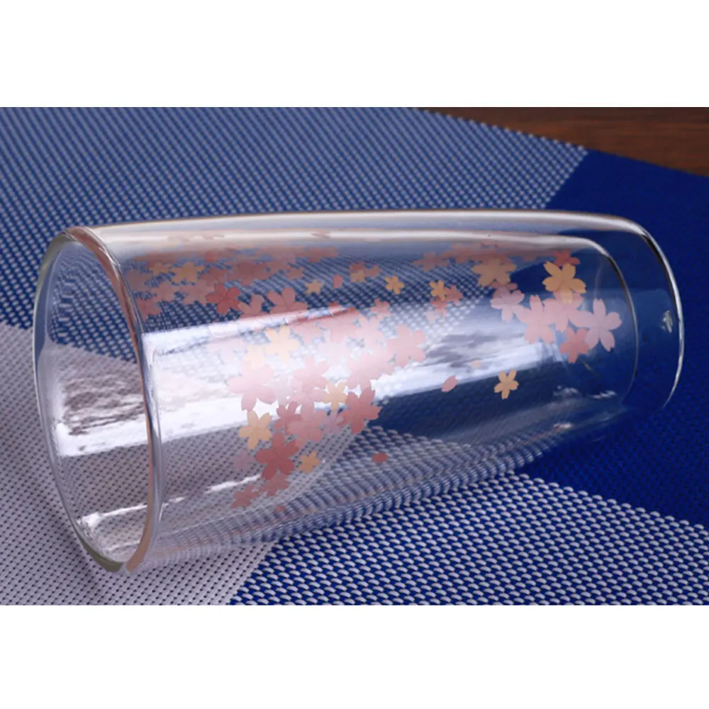 Creative Coffee Mugs Clear Drinks Glass Glass Cup Beer Container 350ml Milk Bar Insulated Thermal Dining