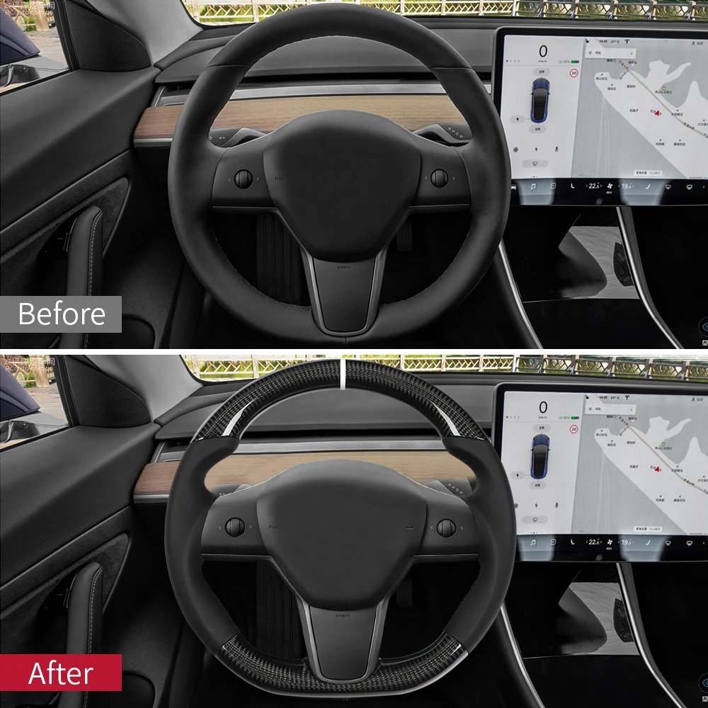 Отделка рулевого колеса для Tesla model 3 Аксессуары/автомобильные аксессуары tesla three