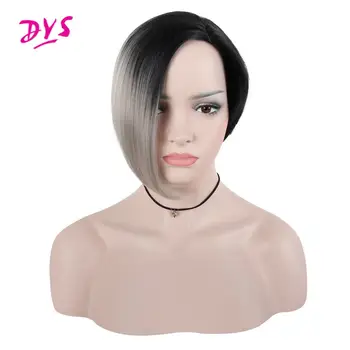 

Deyngs Pixie Cut Bob Wigs Short Straight Naturally Synthetic Hair Wigs For Black Women Heat Resistant Cosplay Hairpiece