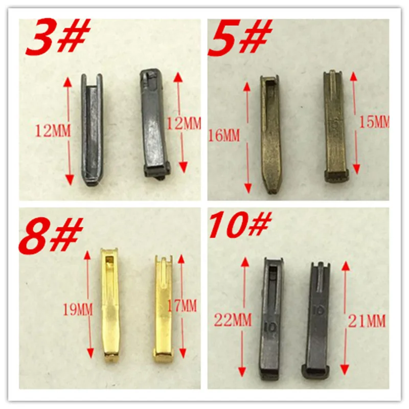 10 пар/Лот 3 #5 #7 #8 #10 # светлый золотой серебряный черный бронзовый вкладыш застежка