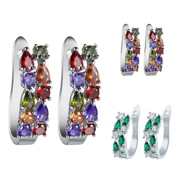 

Luxury Women Faux Emerald Multicolor Cubic Zirconia Ear Stud Earrings Jewelry Ear Stud Earrings Jewelry Ear Stud Earrings Jewelr