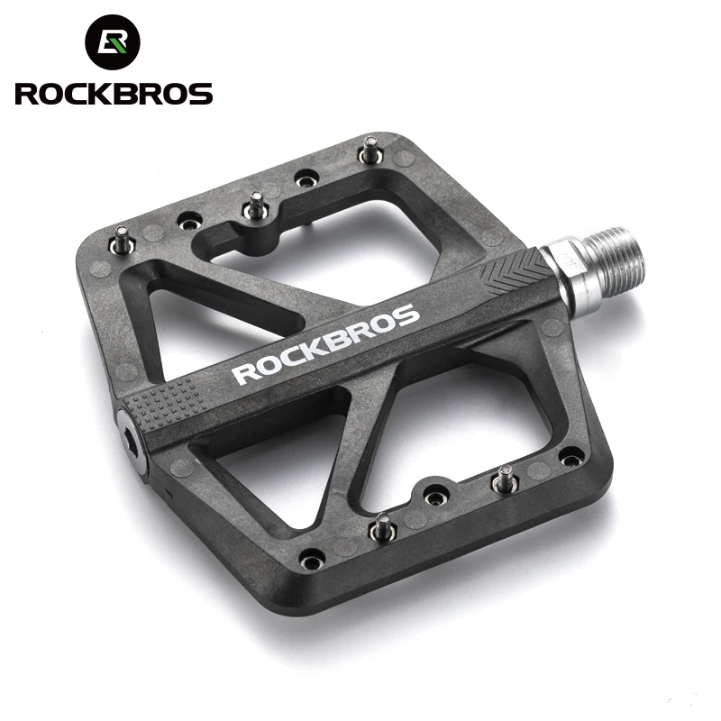 ROCKBROS Bike Pedals Nylon DU Bearing Ultra light Mountain Non Slip