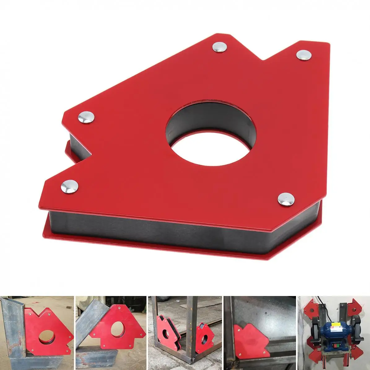  1PCS 50LBS Welding Magnetic Holder Strong Magnet 3 Angle Arrow Positioner Power Soldering Locator T