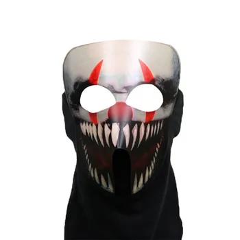 

Terror Masks With Party Glowing Dance Music Mask With Sound Active Clothing Big Cold Light Helmet Fire Festival Party