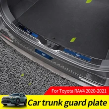 

For Toyota RAV4 XA50 RAV 4 50 MK5 2019 2020 2021 Bumper Guard Protect Auto Rear Sill Trunk Tread Plate Car Accessories