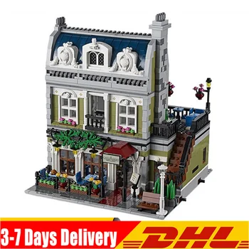 

DHL IN Stock 15010 Expert City Street Parisian Restaurant Model Building Kits Blocks Toys Compatible 84010 10243