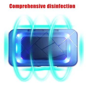 

UV Light Cleaner Intelligent Voice Universal Wireless Charger Multifunctional Box for Smartphones B88