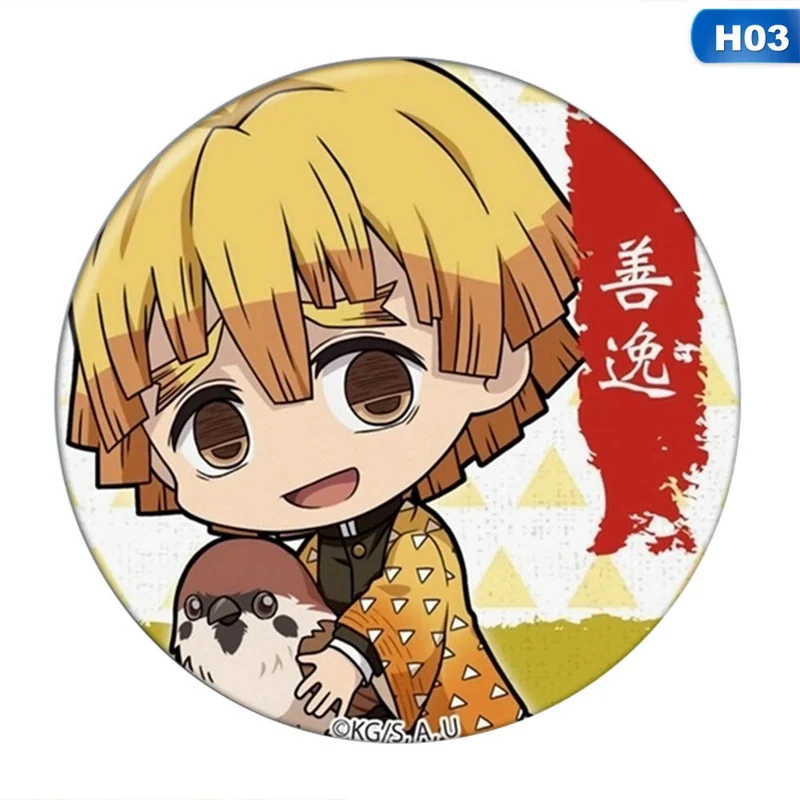 Значок аниме Demon Slayer Kimetsu no Yaiba значок японская манга брошь коллекция нагрудник
