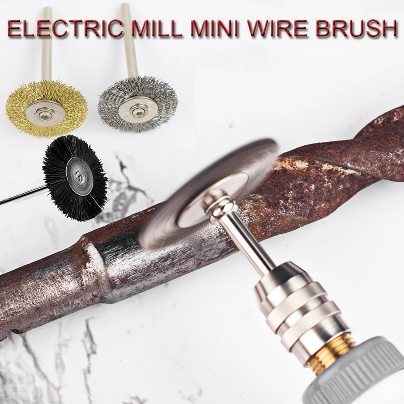 

20Pcs Wire Brushes Set Brass Steel Nylon Wire Brush Polishing Wheels Wire Brush Polishing Wheels T-Shape Brush