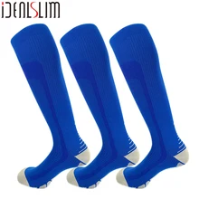 IDEALSLIM 3 Pairs Compression Running Socks Men Calf Sleeve Calf Shin Supports Cycling Socks for Hiking Yoga