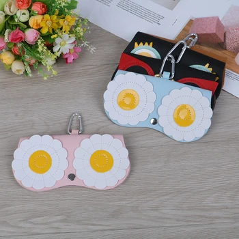 

Women PU Leather Cute Cartoon Eye Glasses Bag Sunglasses Case Storage Protection Sun Glasses Box