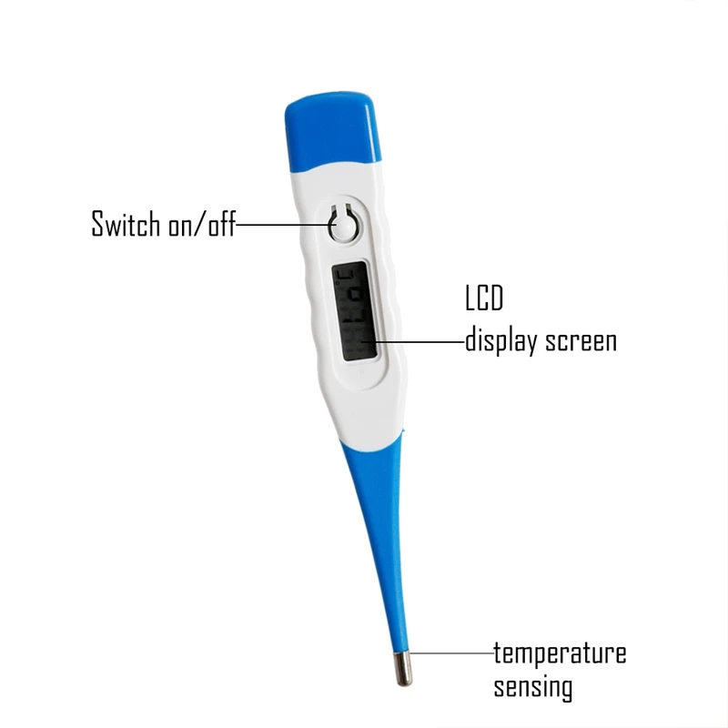 

1/3pc Electronic Hermometer For Use In Children's Infants Adult Waterproof Light Oral High Precision Medical Infant Thermometer