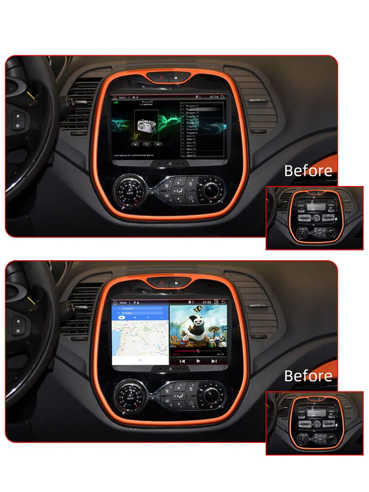 Top Android 9.0 autoradio 1 din For Duster/Dacia/Sandero/Logan/Captur/Lada/Xray car multimedia player camera cassette tape recorder 3