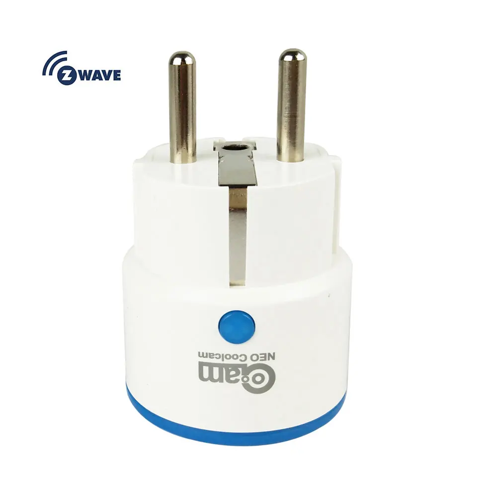 Z-wave plus Wireless EU Smart Power Adapter Plug Socket Compatible with Zwave 300 500 Series Home Automation Alarm System