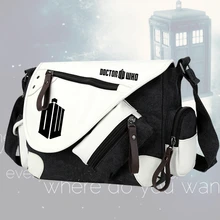 Аниме Доктор Кто Полицейская коробка сумка через плечо холст повседневные сумки через плечо на молнии школьные сумки мессенджер сумка подарок