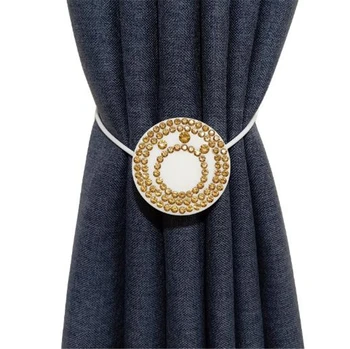 

10pcs NEW Creative diamond Magnetic Curtain Tiebacks Tie Backs Holdbacks Buckle Clips Accessory Curtain Rods Accessoires