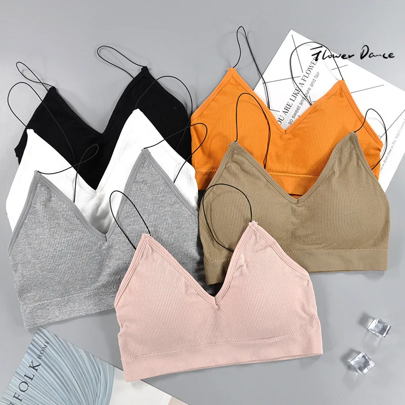 

FlowerDance Fitness Bra Sports Bra Solid Sport Top Fitness Women Yoga Bra Tube Top Absorb Sweat Sports Bra For Women Gym