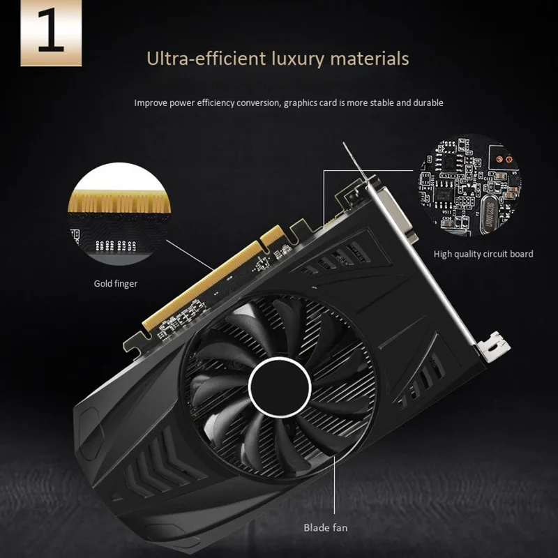  Rx 560 Gpu 4Gb Gddr5 128Bit Gaming Desktop Pc Video image Card Supports Dvi-D / Hdmi2.0B Pcie 16X