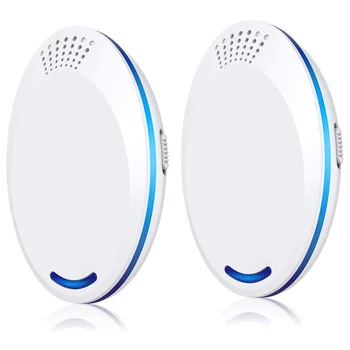 

Ultrasonic Pest Repeller 2 Packs, Indoor Anti Insect, Pest Control, Against Rats, Mouse, Flies, Moths, Mosquito US Plug