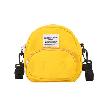 

Fashion small shoulder bag outdoor travel trend messenger bag solid color light mobile phone bag wild Hong Kong style piggy bag