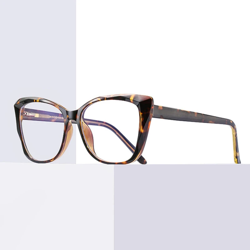 Ancienne Paire De Lunettes De Vue Femme - Monture Plastique, Branches Alu, Vintage, Couleur Marron/gris/taupe