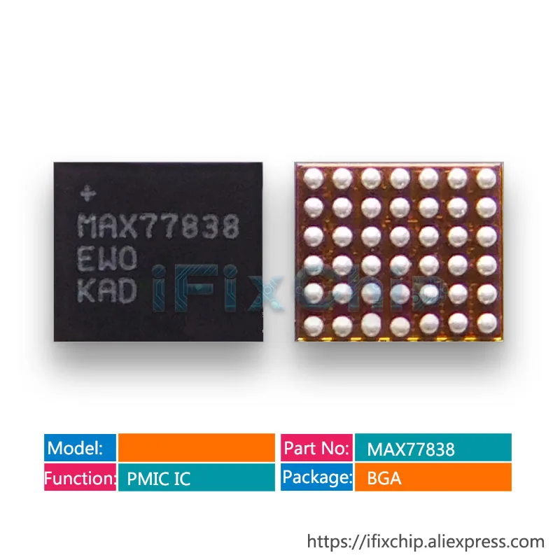 

5pcs/lot MAX77838 77838 small power chip ic for Samsung S7 Edge/ S8 G950F/ S8+ G955F Display PM IC PMIC