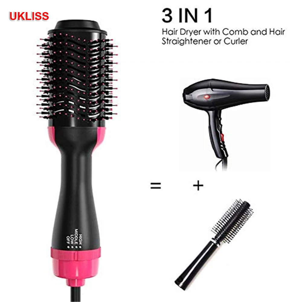 Price Professional 2 in 1 Multifunctional Hair Dryer Volumizer One Step Hair Drying Brush Electric Hair Dryer Rotating Hairdryer