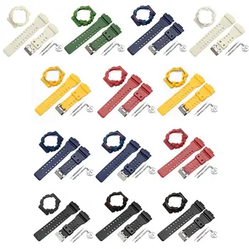 

1Set Soft Silicone Rubber Wrist Strap Watch Band Case Protective Shell Cover for Casio G-Shock GA-110 GA100 GD-120 Smart Watch A