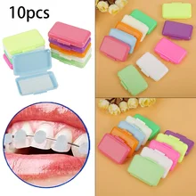 10 шт./компл. стоматология, ортодонтия воск стоматологический Орто воск смесь аромата для брекетов кронштейн раздражение десен Стоматологические Инструменты Стоматологические материалы