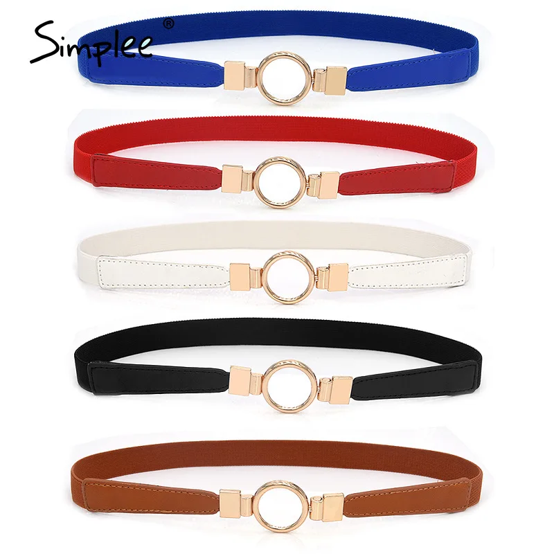 Simplee эластичные женские пояса вечерние модные летние платья украшения женский