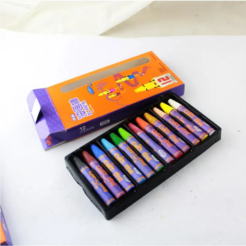 12 цветов восковой карандаш, масляной пастельный карандаш, набор для рисования, граффити, для детей, школы, офисные товары для рукоделия, подарки, цветной карандаш