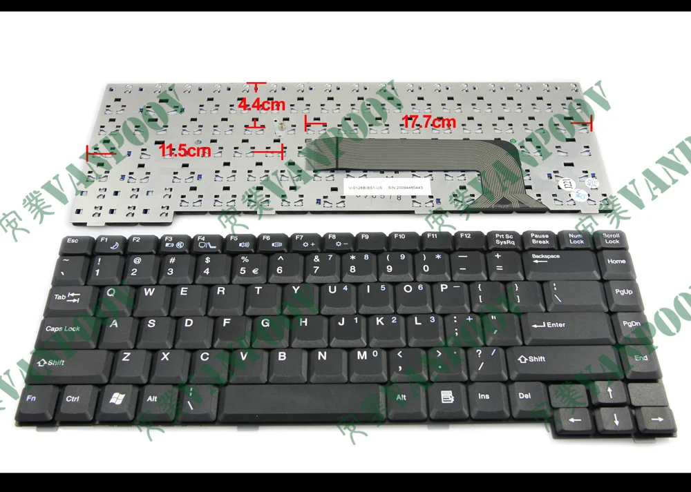 Новая клавиатура для ноутбука Fujitsu Amilo Li1818 Li1820 черная версия США-V-0126BIBS1-US